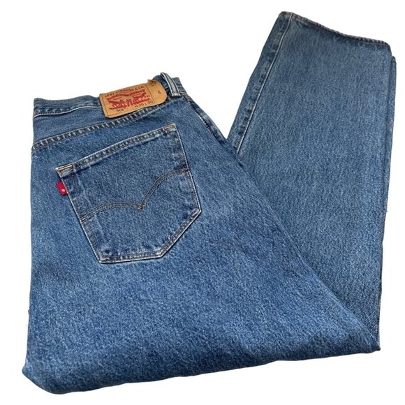 Levi's Other - Levis 501Jeans Mens Size 36x30 Button Fly Straight Leg Blue Cotton Denim Pants